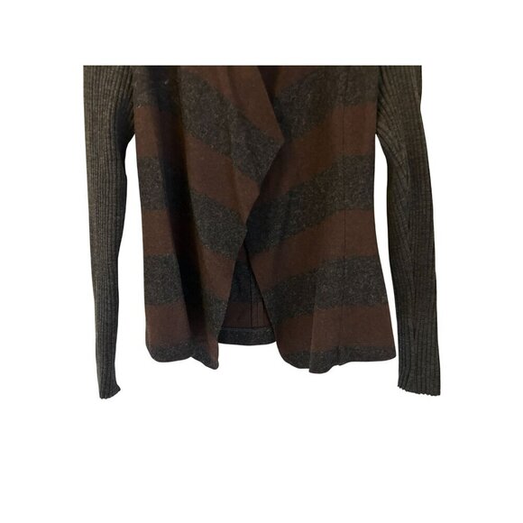 Iris Setlakwe Womens Striped Wool & Knit Cardigan Jacket Size 4 Made In Canada - Picture 7 of 7